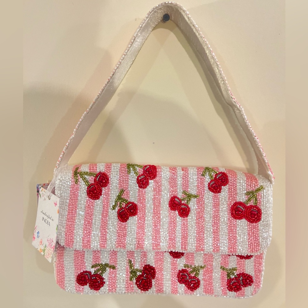 Beaded Cherry Handbag
